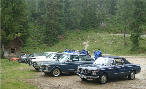 Der Parkplatz an der Stoderzinken-Alpenstrasse