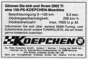 Anzeige - Koepchen TI 150 PS